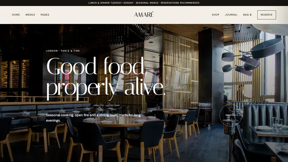 AMARÉ product preview